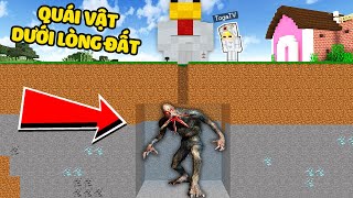 TÔ GÀ THỬ THÁCH 24H TIÊU DIỆT QUÁI VẬT DƯỚI LÒNG ĐẤT LÀNG SINH TỐ TRONG MINECRAFT*QUÁI VẬT SINH TỐ