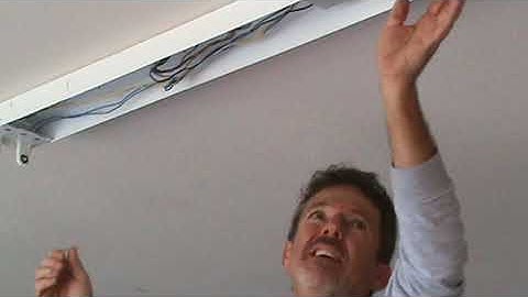 How to Install Surface Mount Fluorescent Light Fixture...Part 3
