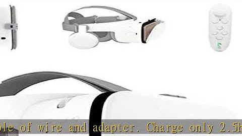 3D VR Virtual Reality Headset Goggle with Remote Controller, VR Glasses for 3D Movies Video Play Ga