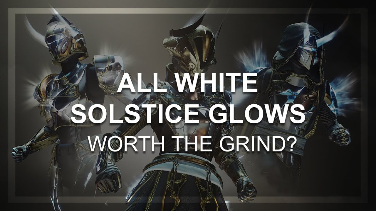 ALL WHITE Solstice Armor GLOWS Showcase