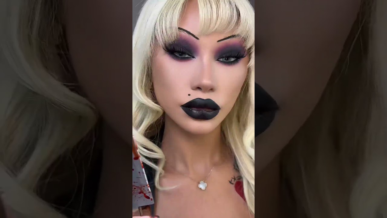 Тиффани, макияж невесты Чаки 🩸🔪 #невестаЧаки #чаки #макияж #макияжневестыЧаки #шорты