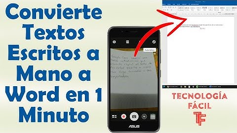 Convierte Textos Escritos a Mano a Word en 1 Minuto 📝→📄