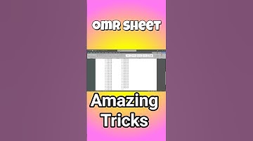 Create OMR Sheet in MS Word paperless omr custom omr omr creation omr automation automated omr #omr