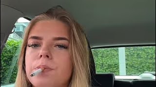 blond Girl Smoking 