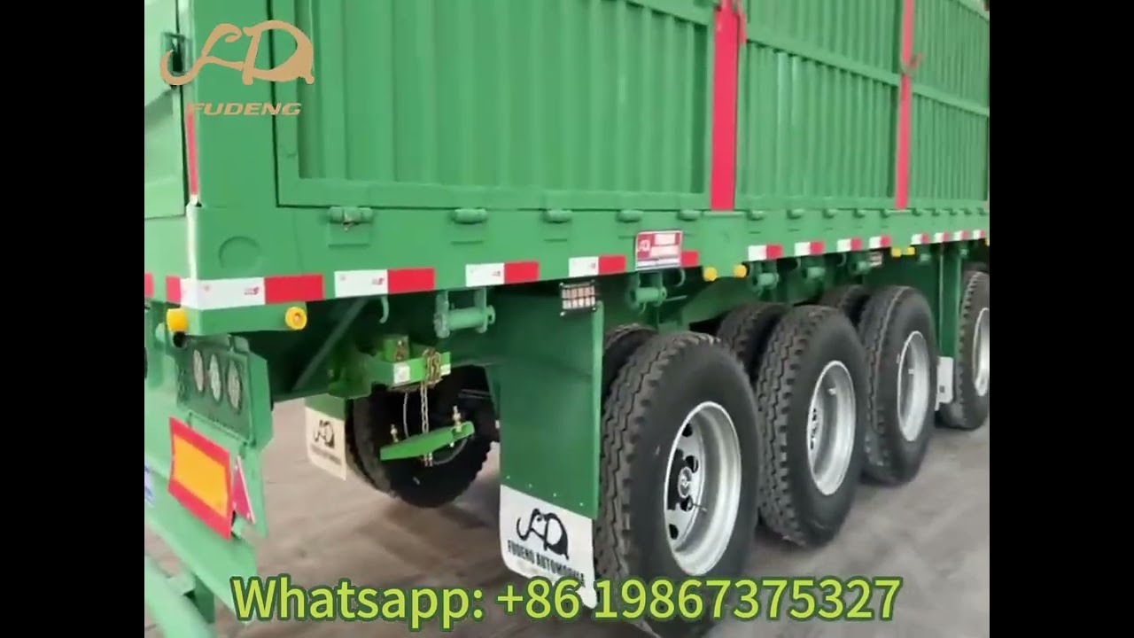 Heavy Duty 6 Axles 100 Tons Fence Cargo Trailer Secure & Versatile Bulk Cargo Transport