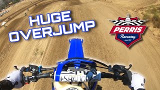 HUGE OVER JUMP!  Ride Day At Perris Raceway