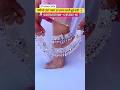 Beautiful Silver Anklet Design for Saurabh Joshi's wife Avantika Bhatt 🥰 #payal #silverratetoday #yt