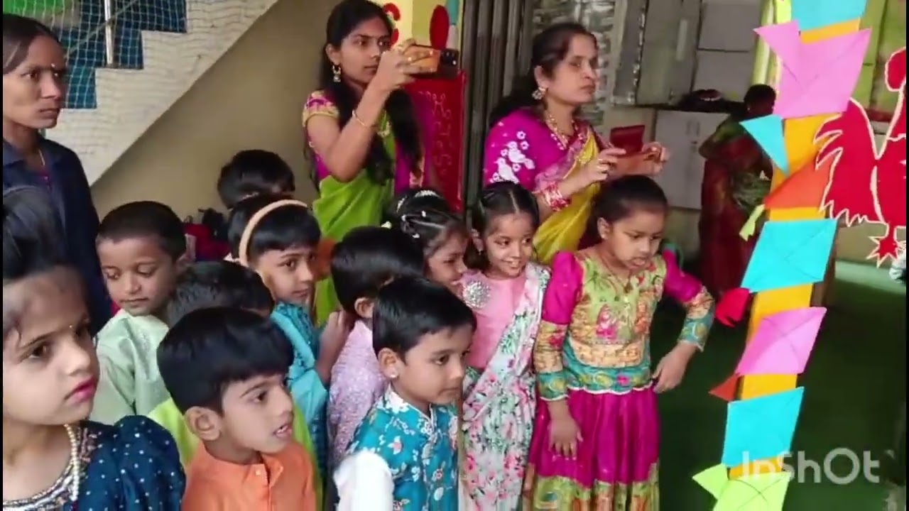 # sankranti celebration at school # pallavi kidz Miyapur 🤗