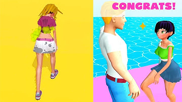 Makeover Run New clothes, hairstyles Walkthrough All Levels Gameplay Android, iOS