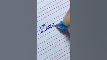 “David” Beautiful Name in Cursive Handwriting #cursivewriting #handwriting #calligraphy