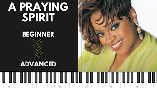 Video thumbnail of "A Praying Spirit, by Karen Clark Sheard  |  A piano tutorial"