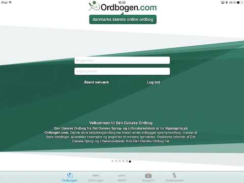 Ordbogen online   login