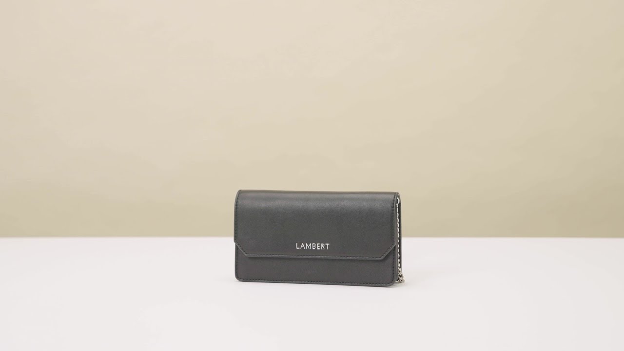 Vegan Leather Slim wallet  Black & Gray – LaVieatrac