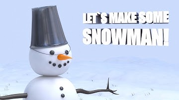 SNOWMAN | Creating a snowman in Cinema 4D.