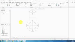 Creating a Reference Circle in Creo drawing