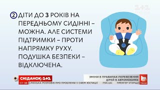 Як змінилися правила перевезення дітей в автомобілі