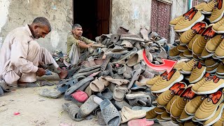 How Plastic Shoes are Recycled to Make New Shoes | Recycling old plastic shoes