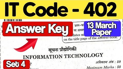 Information Technology Question Paper 2023 | Answers Key | Cbse Board Exam 2023 | Class 10