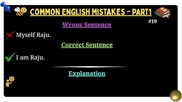 Common English Mistakes PART1