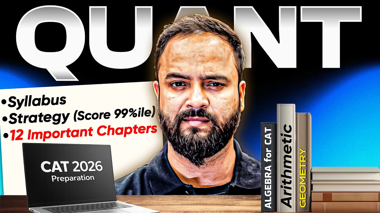 CAT 2026 Preparation | QUANT Strategy by Raman Tiwari - YouTube