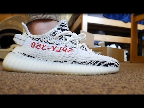 Adidas Yeezy Boost V2 Sply 350 Zebra Black White High