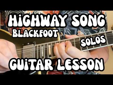 HIGHWAY SONG Guitar Lesson BLACKFOOT Fast Leads Part 1 with FREE TABS!
