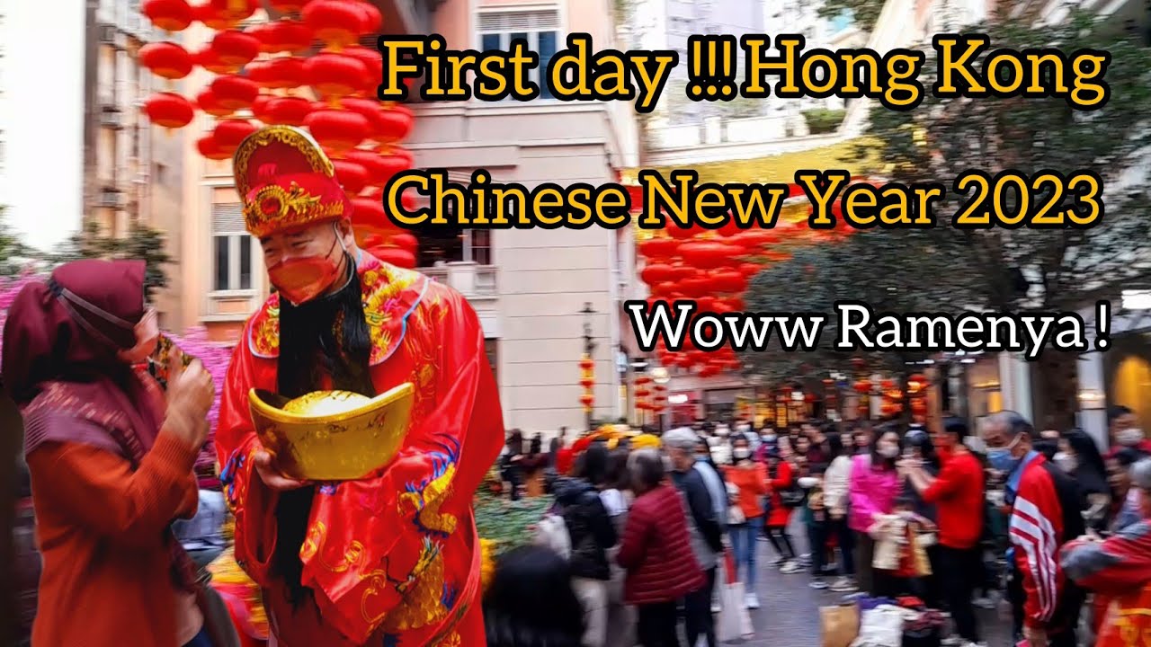Hari pertama tahun baru imlek 2023 di Hong Kong