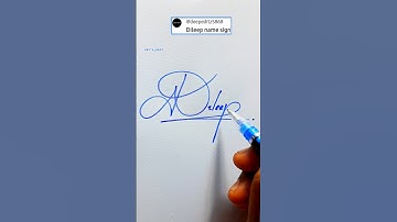 Letter D signature ❣️ Dileep. #sign #art #signature #signaturestyle #calligraphy