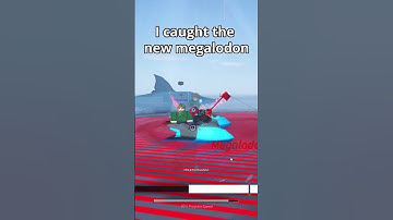 Thumbnail of "The NEW MEGALODON IS HUGE😭" #roblox #robloxfisch #fische