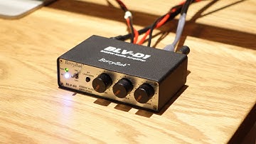 Create a 2.1 Home Theater with 2x50W Bluetooth Ampifier BLV-D1and  8" Active Subwoofer. Movie Time!