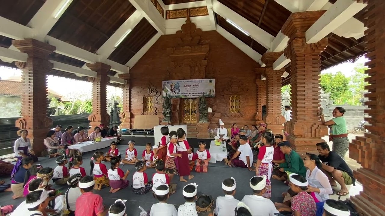 Dolanan Anak Anak TK GIRI KUSUMA Desa Adat Auman dalam rangka Bulan Bahasa Bali Tahun 2026 
