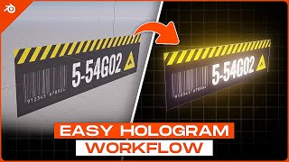 How to Add DECALS & HOLOGRAMS in Blender | Add Logos and Stickers to Any Model (Blender Tutorial)