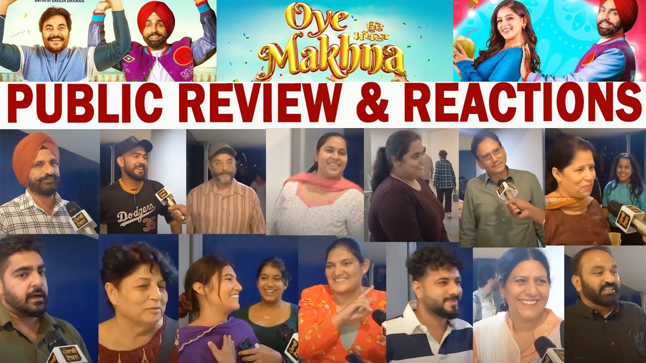 Oye Makhna Movie Review & Reactions | Ammy Virk | Guggu Gill | Tania | Punjabi Teshan