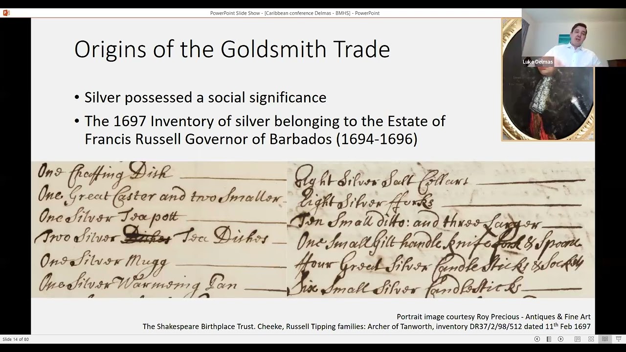 Glimpses of the Goldsmith Trade: in Barbados During the long Eighteenth Century