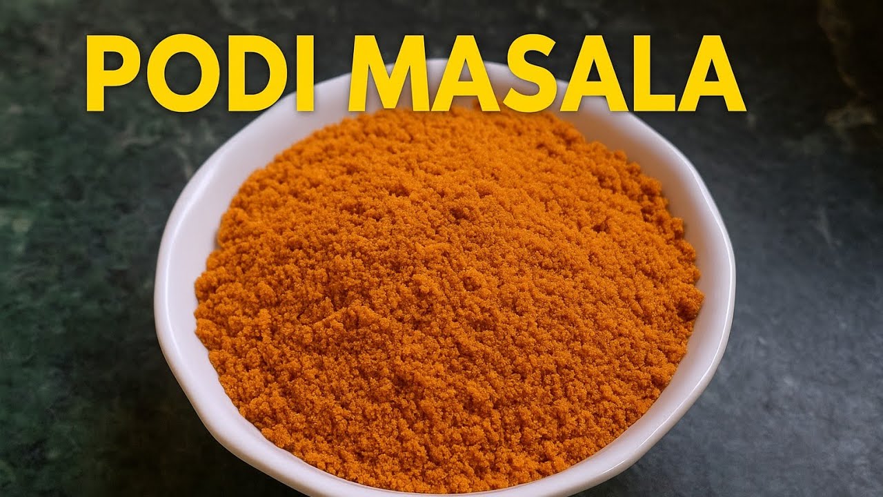 Homemade Podi Masala Recipe | Authentic South Indian Gun Powder |  @kritishakitchen