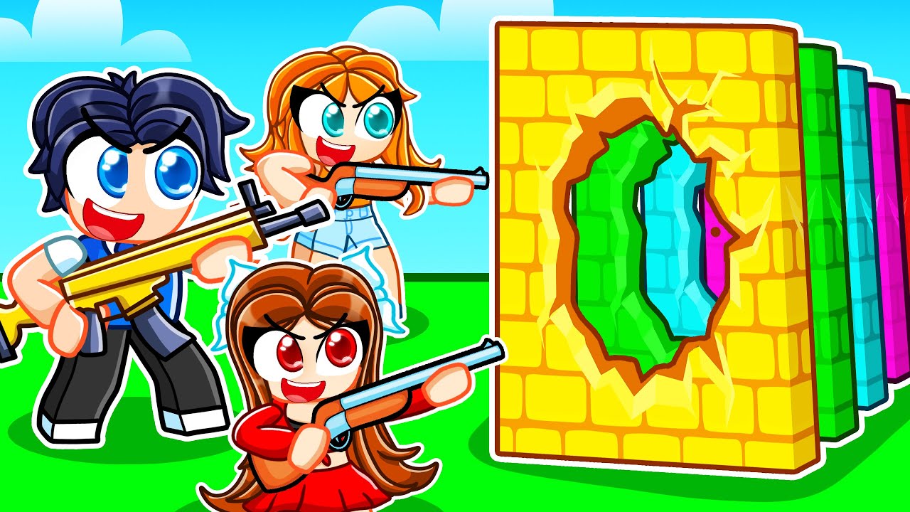 Shooting Thru 9,214,189 Walls in Roblox!