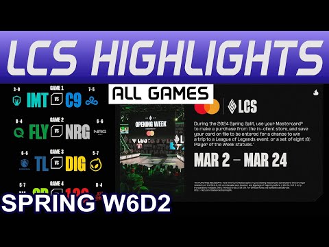 LCS Highlights Week6 Day2 LCS Spring 2024 All Games By Onivia