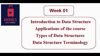Week 01-Introduction to Data Structures - Explanation With Example - Types of Data Structure