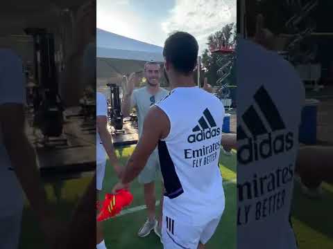 🤗🇺🇸 Hi, Gareth! Bale visits ex-Real Madrid teammates in LA! #shorts #realmadridshorts
