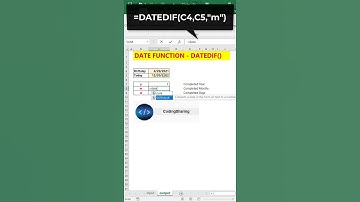 Tips Excel: HOW TO CALCULATE THE DIFFERENCE BETWEEN TWO DATE IN EXCEL (DATEDIF - FUNCTION)