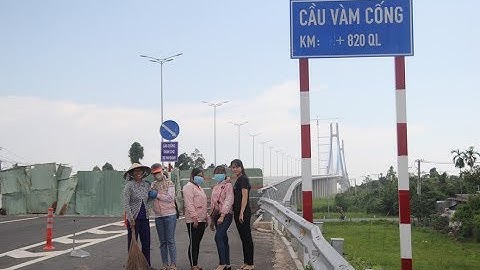 Chạy xe máy lên cầu Vàm Cống - cầu có trụ cao nhất miền tây/Khám phá miền Tây