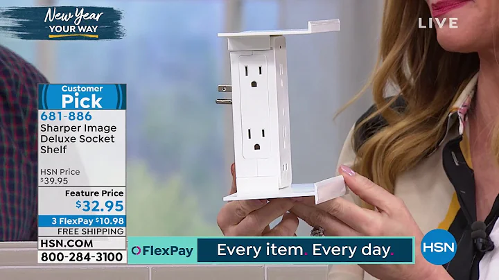 Sharper Image Deluxe Socket Shelf