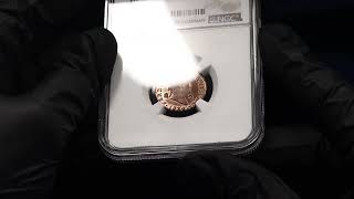 Lot 571 Spain 2 Maravedis 1824 NGC MS65 RB