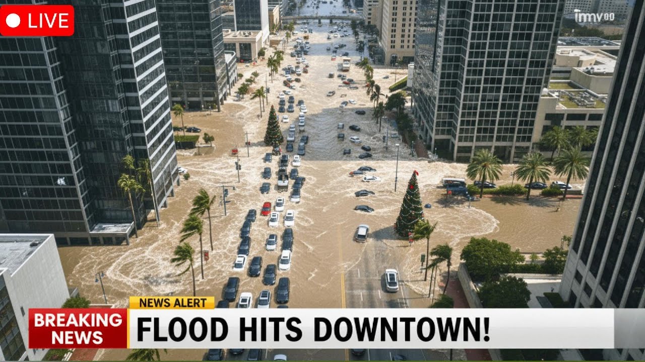 HAPPENING NOW: LA Underwater! Flash Floods Devour Streets, Cars Swept Away!