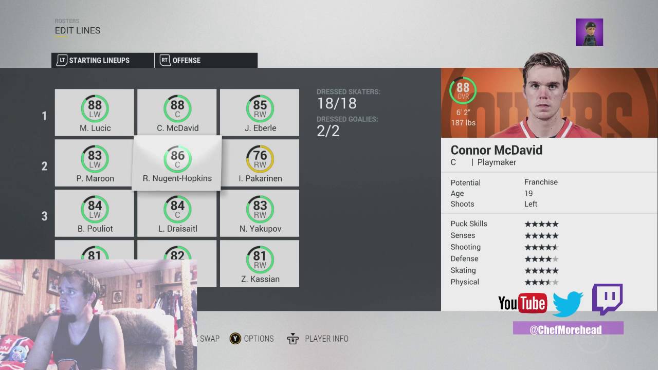 NHL 17 All Rosters - YouTube