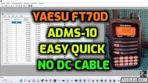 YAESU FT70D , ADMS 10 Without Using DC Cable (Easier Quicker)
