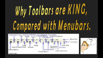 Windows Tutorial Why Toolbars are King Compared with Menubars