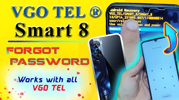 VGO TEL Smart 8 ● Screen lock Pattern PIN bypass in seconds ● All VGO TEL models Hard reset