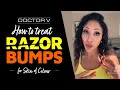Doctor V - How To Treat Razor Bumps for Skin of Colour | Black or Brown Skin | #shorts
