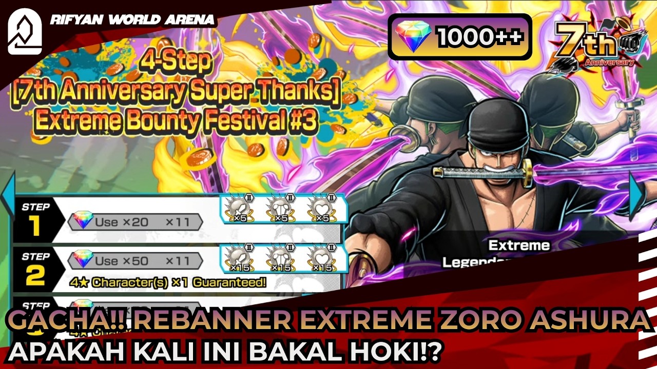 Gacha! Extreme Zoro Ashura Rebanner  Worth It or Scam? | One Piece Bounty Rush